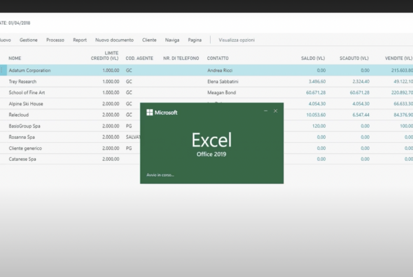 Modificare i dati di Dynamics 365 Business Central attraverso Excel