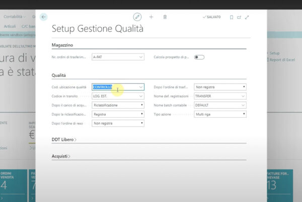 La Gestione del Controllo Qualità con Microsoft Dynamics 365 Business Central